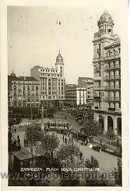 Postales: ZARAGOZA.- PLAZA DE LA CONSTITUCI&Oacute;N.- SIN EDITOR - Foto 1