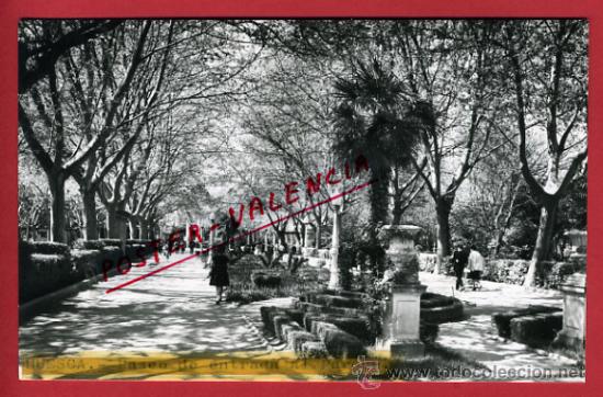 Postales: HUESCA, PASEO DE ENTRADA AL PARQUE,   P62554 - Foto 1