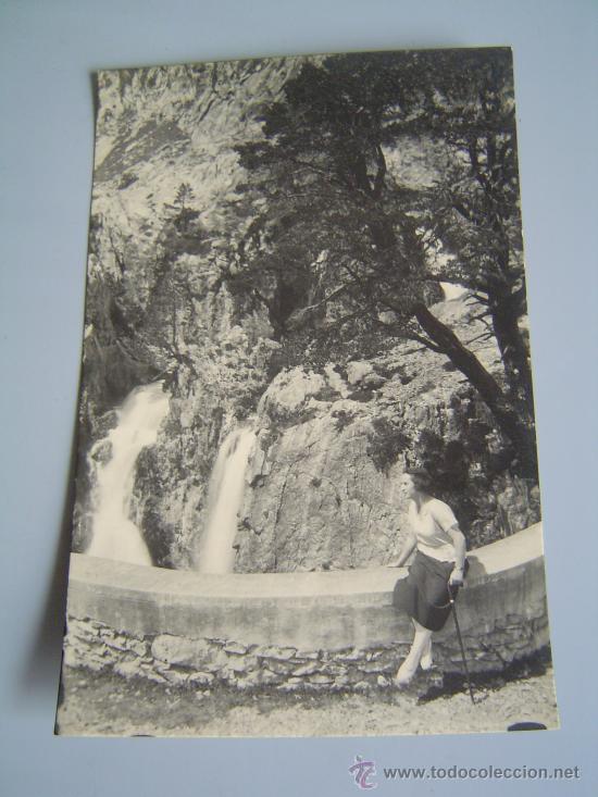 Postcards: Interesante postal fotografica de Panticosa.- Mirador de la cascada del Pino