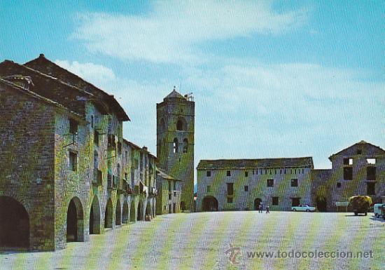 Postales: Ainsa, plaza de Espa&ntilde;a - Foto 1