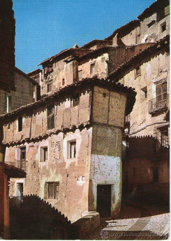 Postales: buena postal de albarracin - calle azagra -