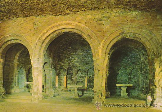 Postales: Jaca, San Juan de la Pe&ntilde;a, los tres absides - Foto 1