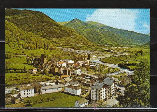 Postales: 35-BROTO. VISTA GENERAL. AL FONDO, ZONA RESIDENCIAL. NUEVO BROTO