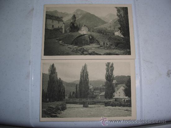 Postales: 722.  SALLENT DE GALLEGO. LOTE 2 POSTALES N&ordm; 8 Y N&ordm; 11.  A&Ntilde;OS 40?