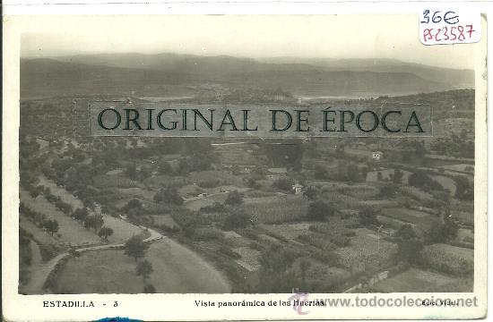 Postales: (PS-23587)POSTAL DE ESTADILLA(HUESCA)-VISTA PANORAMICA DE LAS HUERTAS