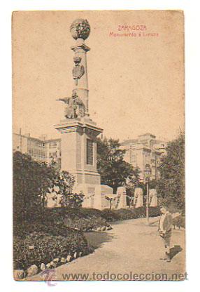 Postales: ZARAGOZA. MONUMENTO A LANUZA. - Foto 1