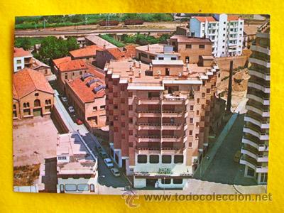 Postales: Antigua Postal Publicidad : Vista a&eacute;rea - HOTEL VIANETTO - MONZON (Huesca) Ed Arribas