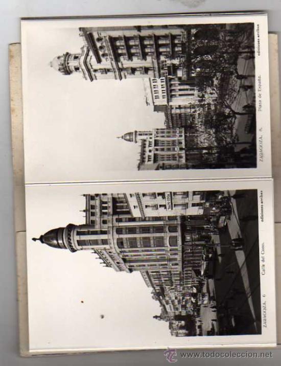 Postales: ZARAGOZA. Block. Recuerdo. ediciones arribas. 10 tp. - Foto 2