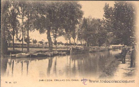Postkarten: ZARAGOZA.- ORILLAS DEL CANAL IMPERIAL