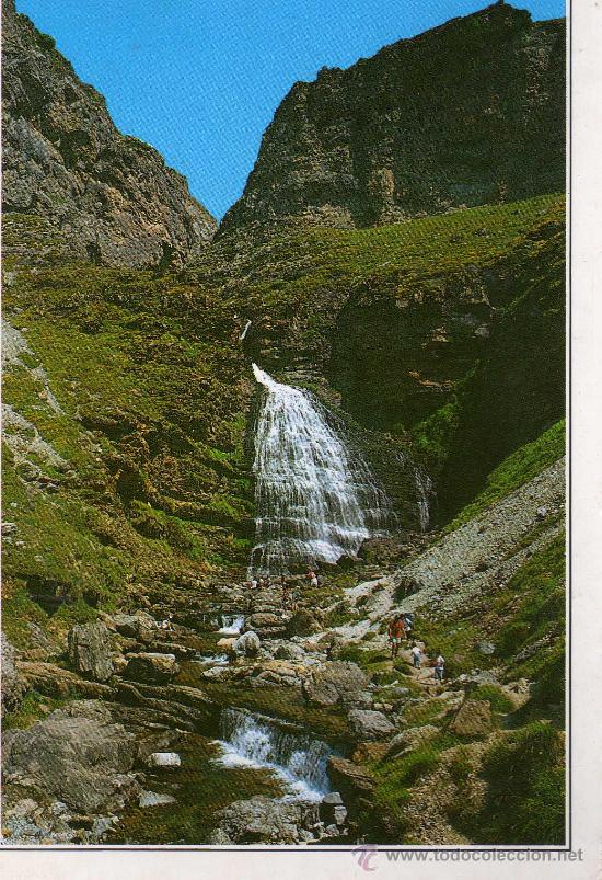 Postales: PARQUE NACIONAL DE ORDESA Y MONTE PERDIDO CASCADA COLA DE CABALLO EDICIONES SICILIA NUEVA