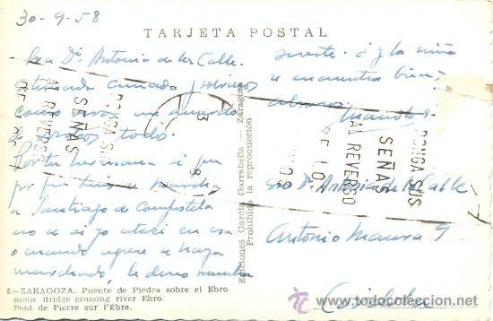Postales: POSTAL DE ZARAGOZA - Foto 2