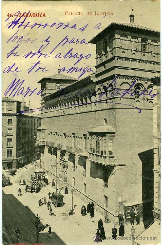 Postales: POSTAL ZARAGOZA PALACIO DE JUSTICIA - Foto 1