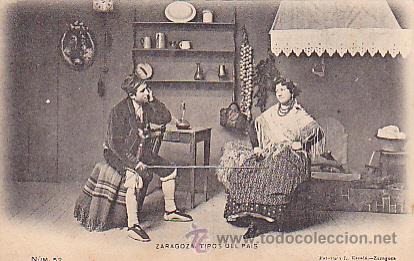 Postales: POSTAL ZARAGOZA TIPOS DEL PAIS - Foto 1