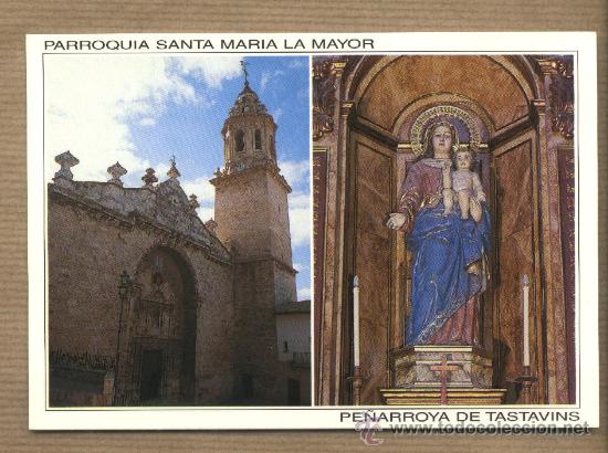 Postkarten: Postal Pe&ntilde;arroya de Tastavins.Parroquia Santa Maria la Mayor.Virgen. Ediciones Sicilia.Nueva.