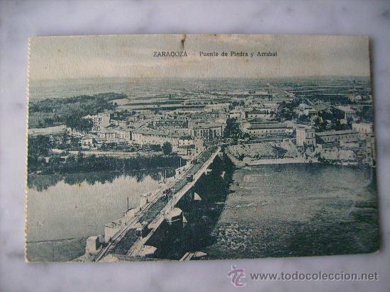 Postales: ZARAGOZA,PUENTE DE PIEDRA Y ARRABAL. - Foto 1