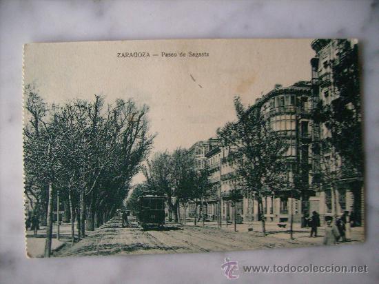 Postales: ZARAGOZA,PASEO DE SAGASTA. - Foto 1