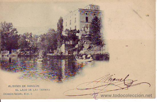 Cartoline: alhama de aragon - el lago de las termas - coleccion salcedo 9