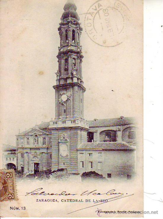 Postales: 13 zaragoza - catedral de la - seo - Foto 1