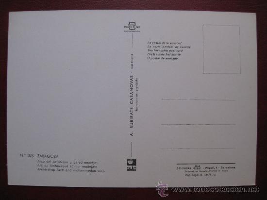 Postales: POSTAL ZARAGOZA - Foto 2