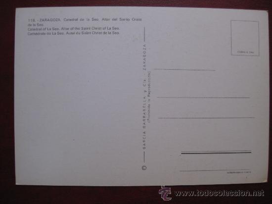 Postales: POSTAL ZARAGOZA - Foto 2