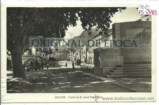 Postales: (PS-26413)POSTAL FOTOGRAFICA DE GRAUS-CALLE DE D.JOSE SALAMERO