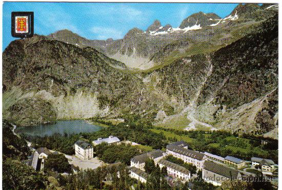 Postales: POSTAL DEL BALNEARIO DE PANTICOSA (HUESCA) VALLE DE TENA, VISTA GENERAL. (SIN CIRCULAR)
