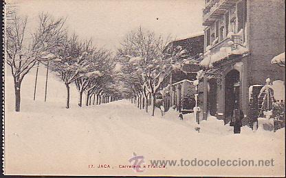 Postales: POSTAL JACA CARRETERA A FRANCIA - Foto 1