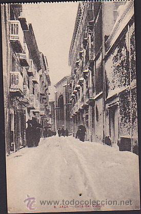 Postales: POSTAL JACA CALLE DEL OBISPO - Foto 1