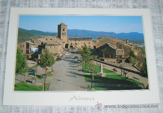Postales: Ainsa Sobrarbe (Huesca) plaza Mayor - Foto 1