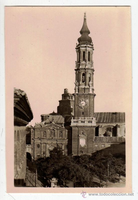 Postales: FOTO POSTAL DE ZARAGOZA CATEDRAL DE LA SEO - Foto 1