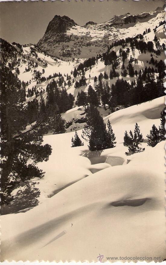 Postales: BENASQUE , PICO DE LA RENCLUSA Y PORTILLONES . - Foto 1