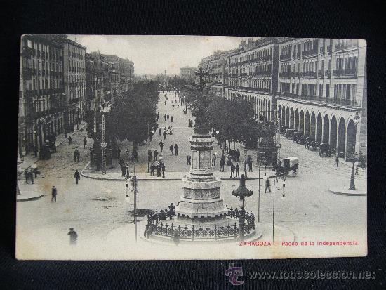 Postales: Postal. Paseo de la Independencia. Zaragoza. - Foto 1