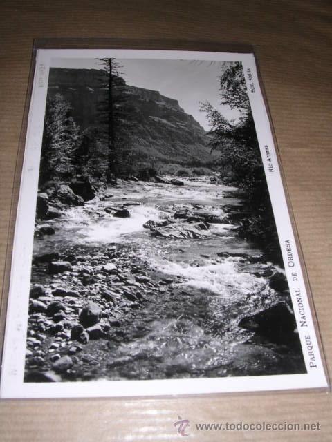 Postales: PARQUE NACIONAL DE ORDESA RIO ARAZAS EDC. SICILIA 14X9 CM.