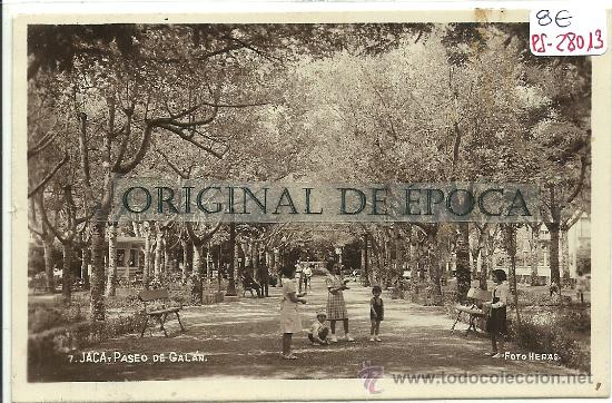 Postales: (PS-28013)POSTAL FOTOGRAFICA DE JACA-PASEO DE GALAN