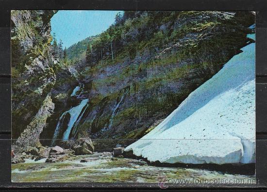 Postales: N&ordm; 62. PARQUE NACIONAL DE ORDESA. CASCADA DEL ESTRECHO Y NEVERO