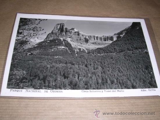 Postales: PARQUE NACIONAL DE ORDESA CIRCO SALARONS Y TZAL DEL MAYO EDC. SICILIA 14X9 CM.
