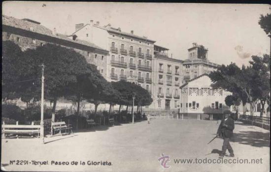 Postales: TERUEL.- PASEO DE LA GLORIETA - Foto 1