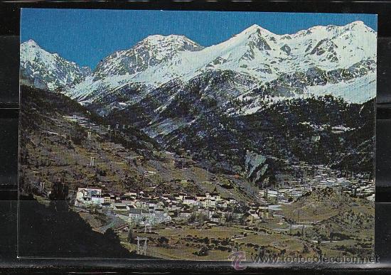 Postales: SALLENT DE GALLEGO. VISTA GENERAL. AL FONDO, PICOS MUSALES, PUYARCOL Y DEL INFIERNO
