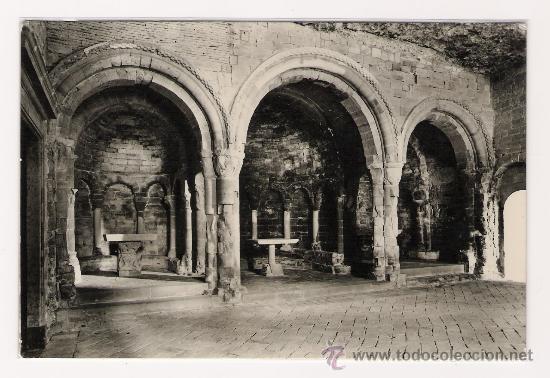 Postales: SAN JUAN DE LA PE&Ntilde;A.-HUESCA.-VISTA DE LOS TRES ALTARES.-EDICIONES SICILIA