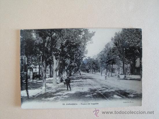 Postales: Zaragoza. Paseo de Sagasta. - Foto 1