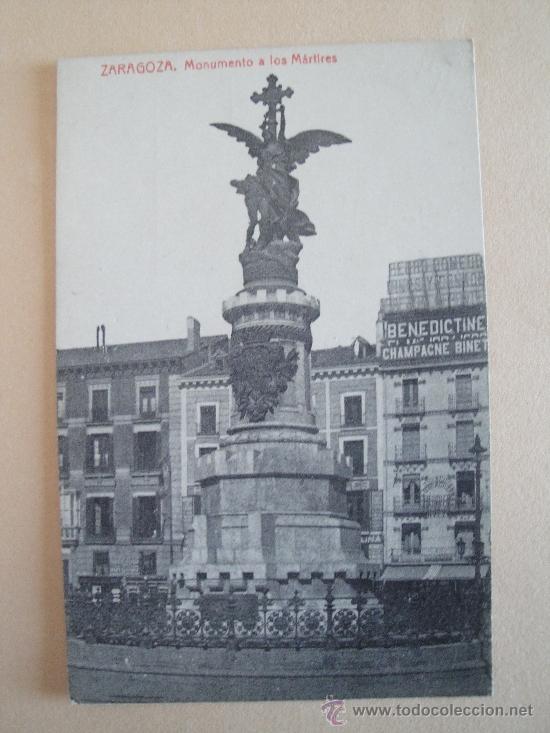Postales: Zaragoza. Monumento a los M&aacute;rtires. - Foto 1