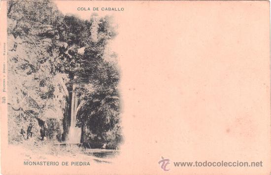 Postales: Monasterio de Piedra. Cola de Caballo. Hauser y Menet, 345.