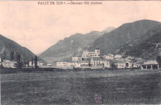 Postales: Postal del Valle de Tena. Biescas: 861 metros - Foto 1