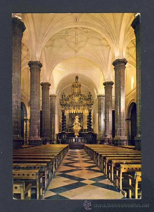 Postales: Postal de DAROCA: Interior de la Basilica (Ed.Sicilia num. 9) - Foto 1