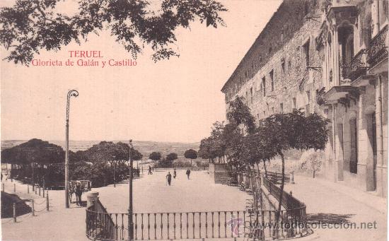 Postales: Postal de Teruel. Glorieta de Gal&aacute;n y Castillo - Foto 1