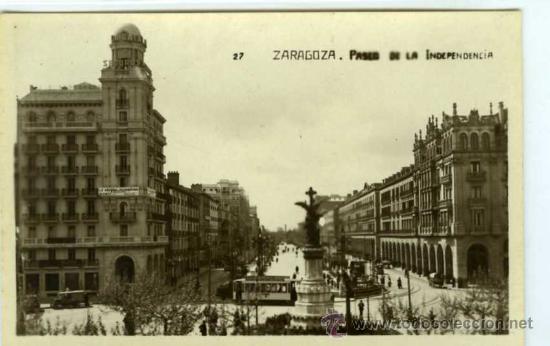 Postales: POSTAL ZARAGOZA PASEO DE LA INDEPENDENCIA - Foto 1