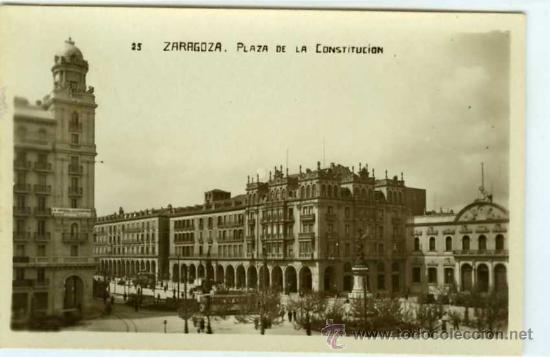 Postales: POSTAL ZARAGOZA PLAZA DE LA CONSTITUCION - Foto 1
