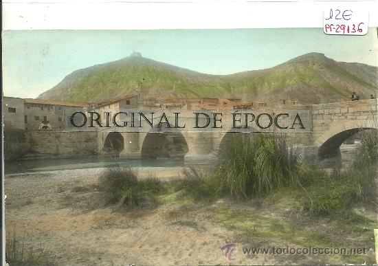 Postales: (PS-29136)POSTAL DE BALLOBAR(HUESCA)-PUENTE SOBRE EL RIO ALCANADRE