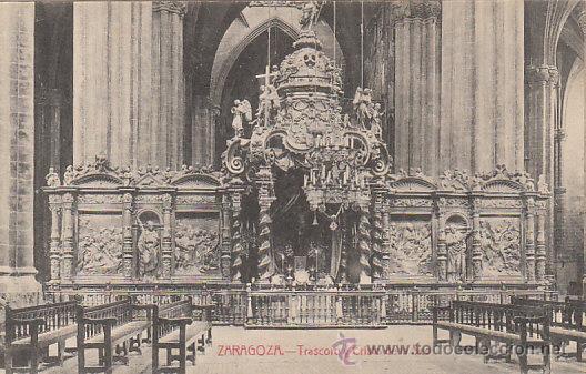 Postales: Zaragoza, Trascoro y Cristo de la Seo, Editor: sin datos - Foto 1