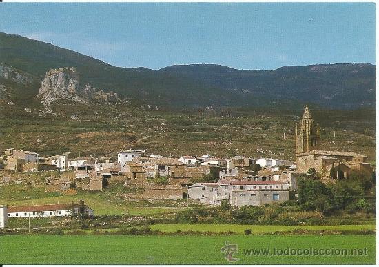 Postales: LOARRE.-VISTA GRAL. E IGLESIA TRANSICION AL GOTICO.-FOTO PE&Ntilde;ARROYA